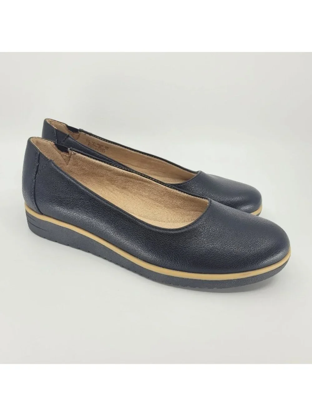 Soul Idea Ballet Women's Size 8.5 Black Loafers Flats Slip On